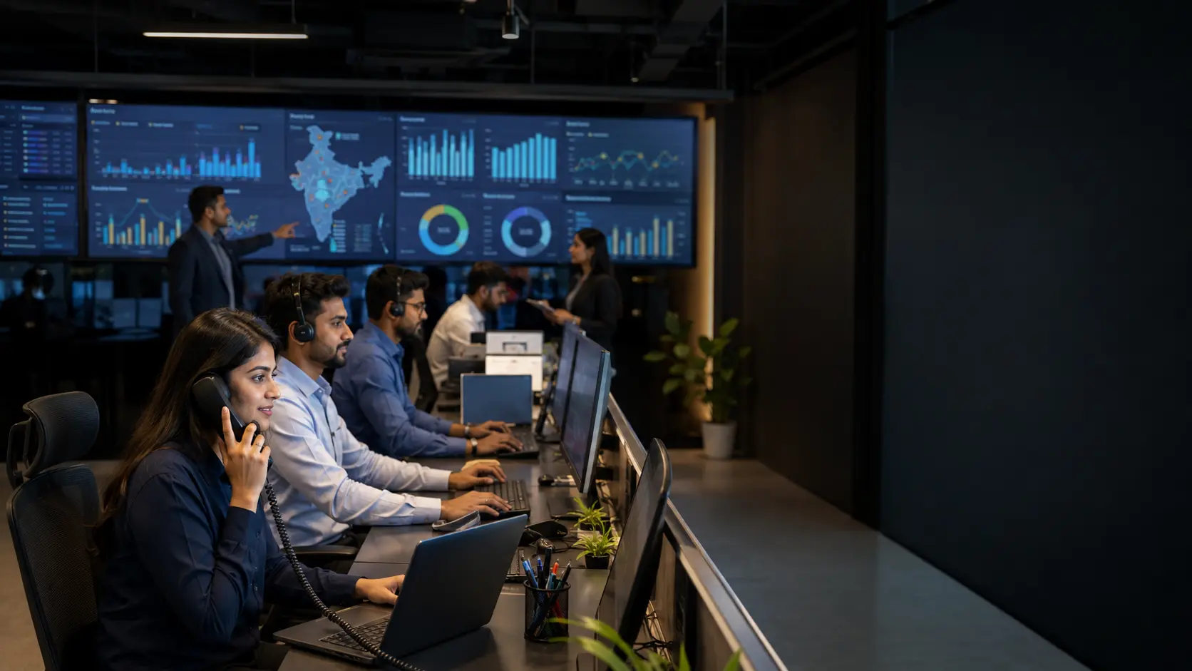 Debt recovery command centre monitoring portfolio performance